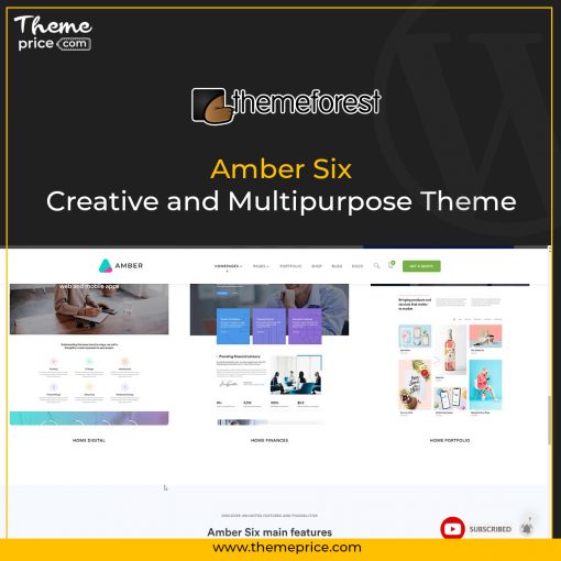 Amber Six | Creative and Multipurpose Theme