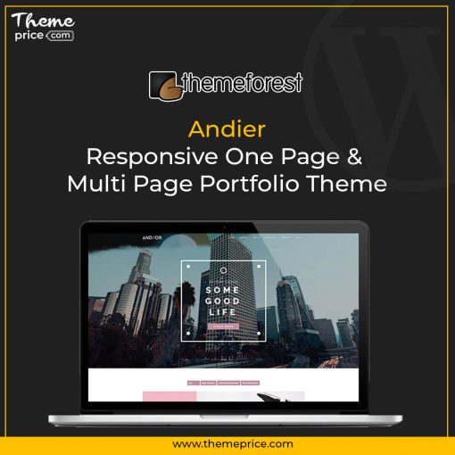 Andier Responsive One Page & Multi Page Portfolio Theme