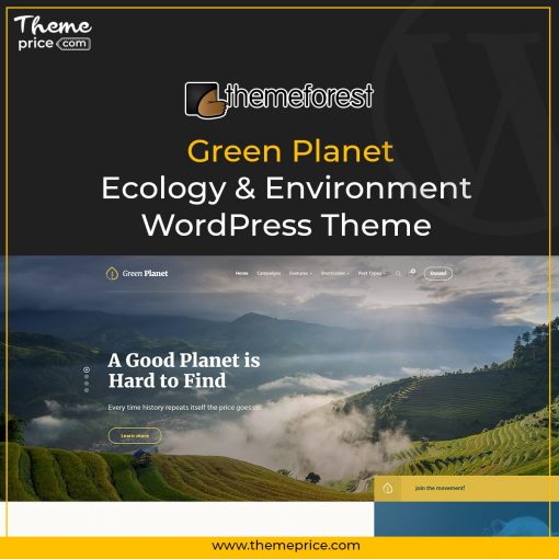 Ecology & Environment WordPress Theme – Green Planet