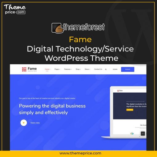 Fame Digital Technology/Service WordPress Theme