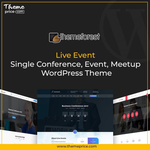 Live Event Single Conference, Event, Meetup WordPress Theme