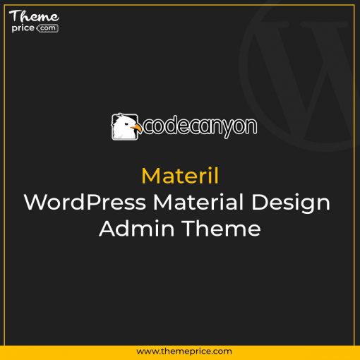 Materil WordPress Material Design Admin Theme
