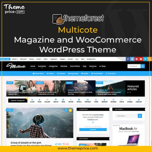 Multicote Magazine and WooCommerce WordPress Theme