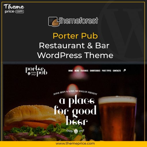 Porter Pub Restaurant & Bar WordPress Theme