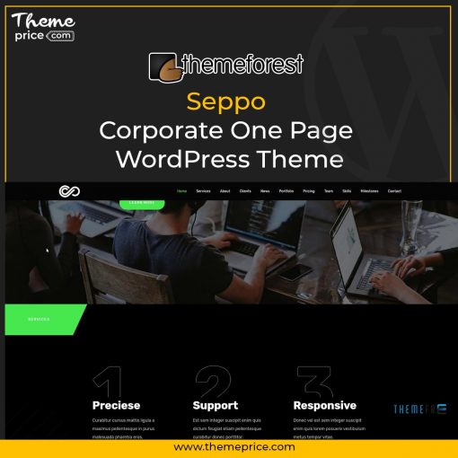 Seppo Corporate One Page WordPress Theme