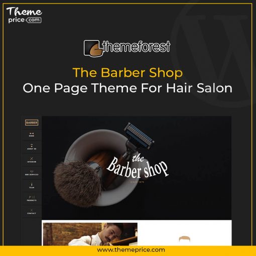 The Barber Shop One Page Theme For Hair Salon