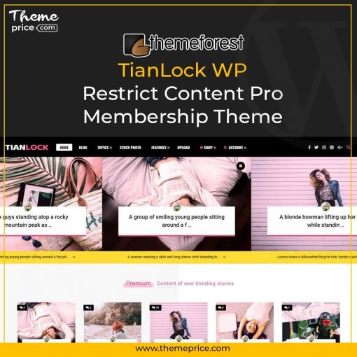 TianLock WP Restrict Content Pro / Membership Theme