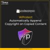 WProtect Automatically Append Copyright on Copied Content