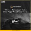 Waves Fullscreen Video One-Page WordPress Theme