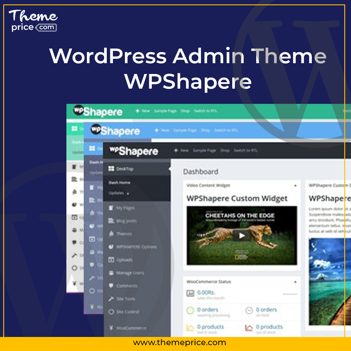 WordPress Admin Theme WPShapere Not Nulled