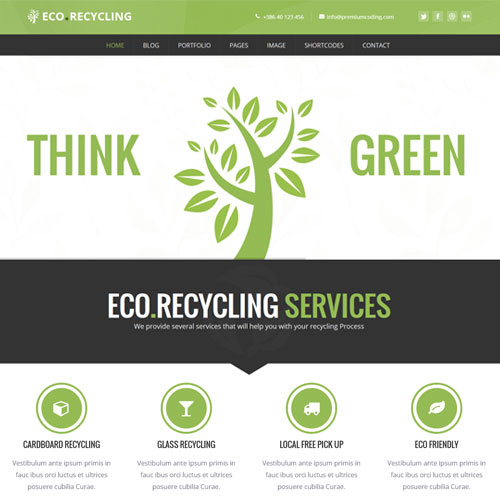 Eco Recycling Ecology & Nature WordPress Theme