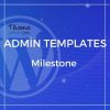 Milestone – Bootstrap 4 Dashboard Template