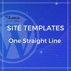 One Straight Line – unique portfolio template