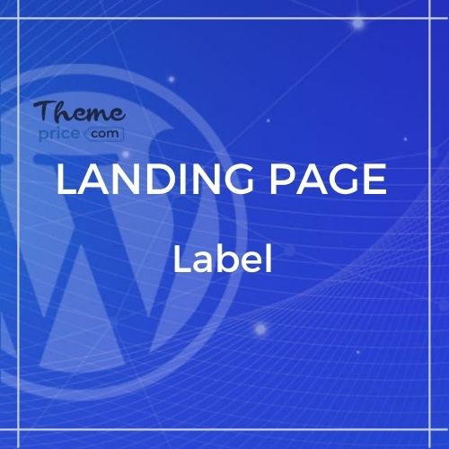 Label Software and App Landing Page Template