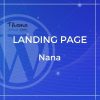 Nana – Minimalistic One-Pager With Animated Background
